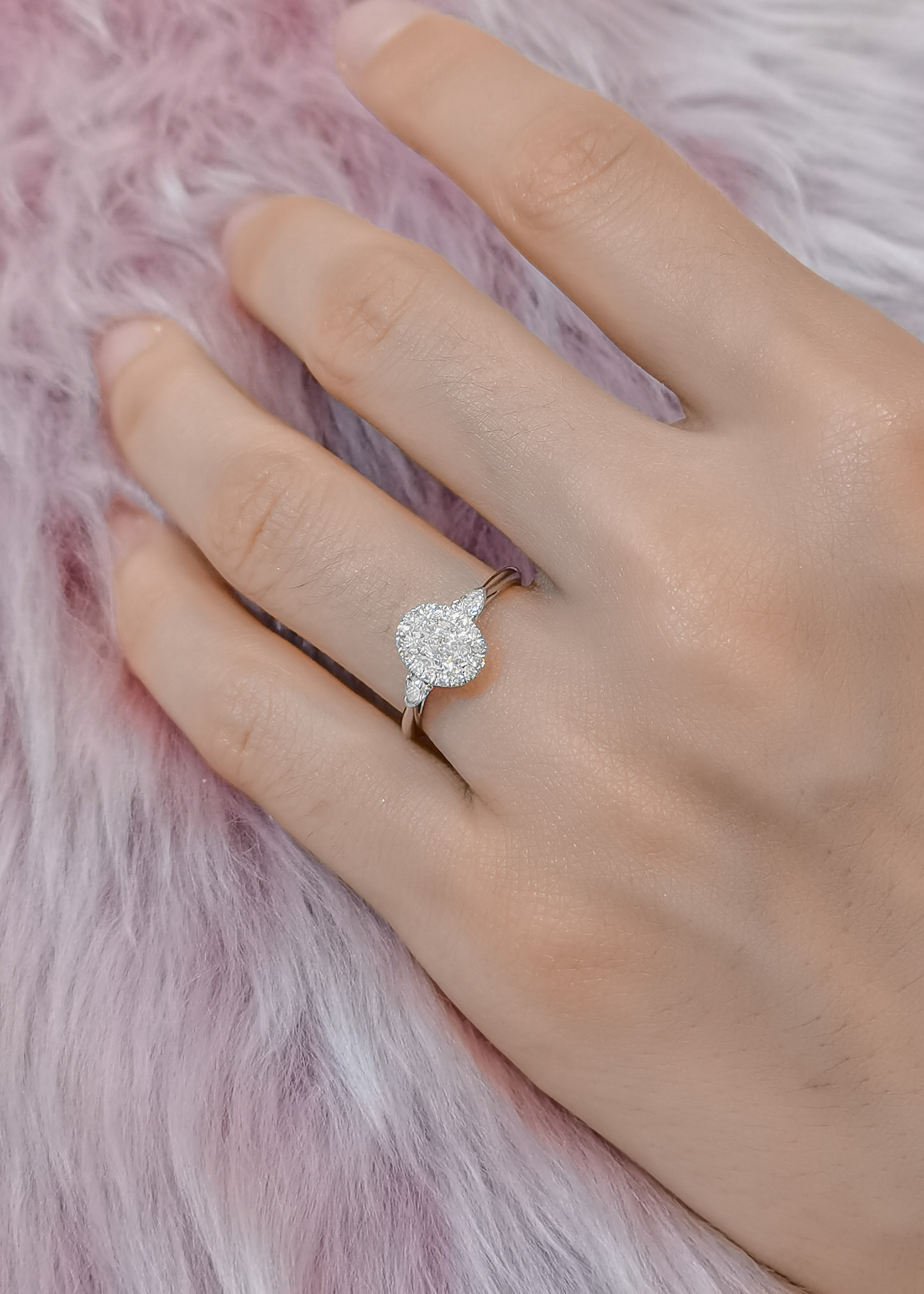 0.7ct Oval Lab Diamond Ring