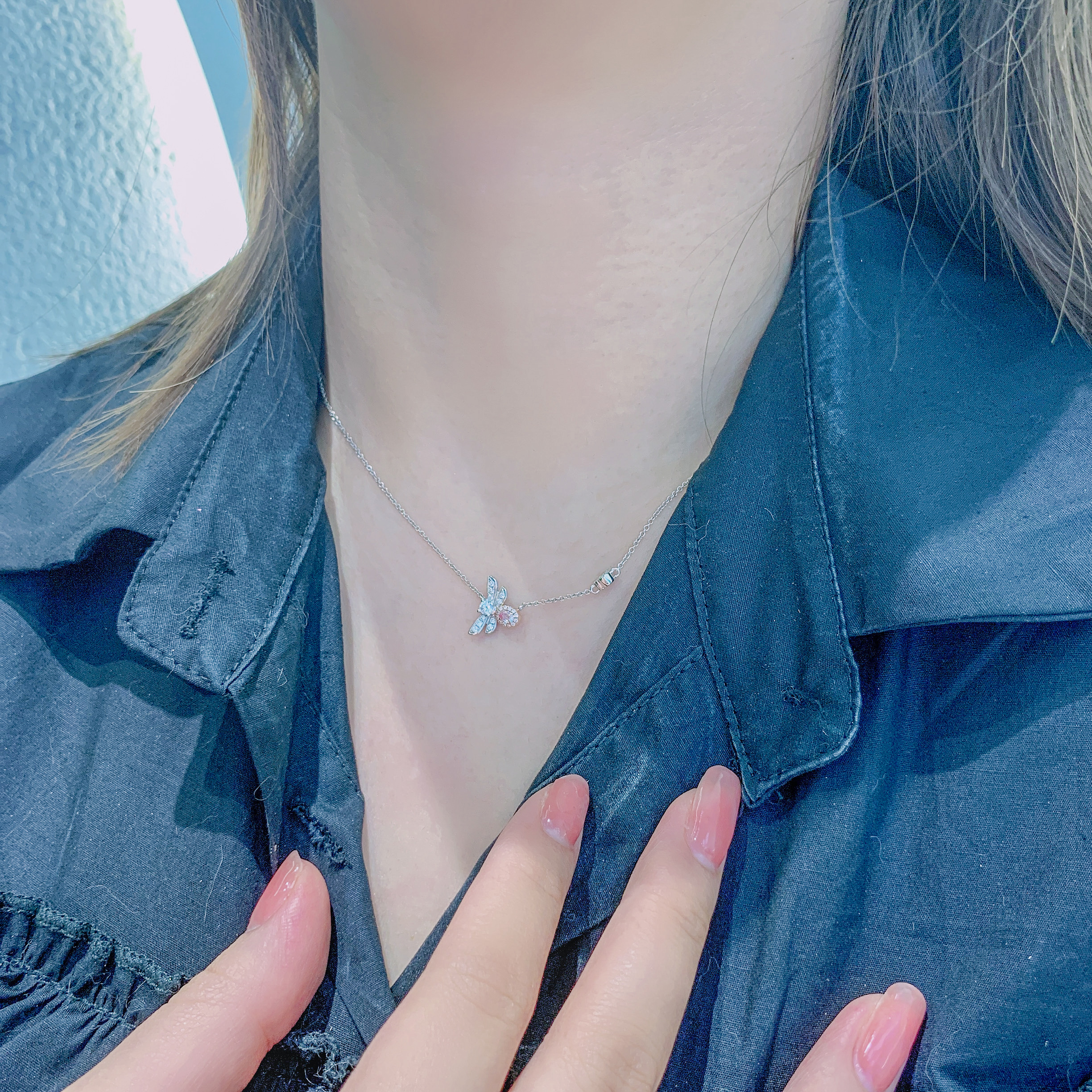 0.5ct pink oval diamond necklace商品描述待填