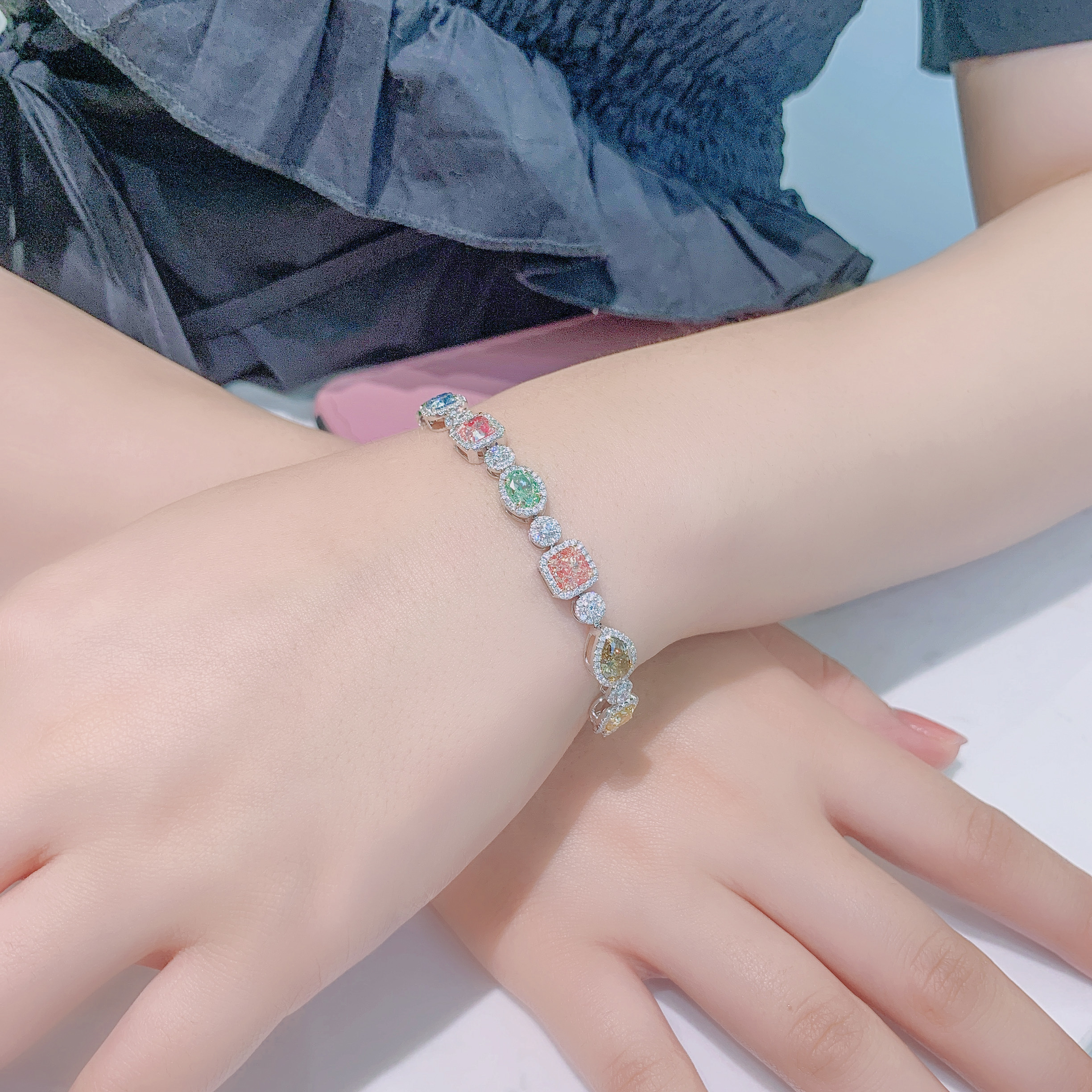 Color Diamond Bracelet