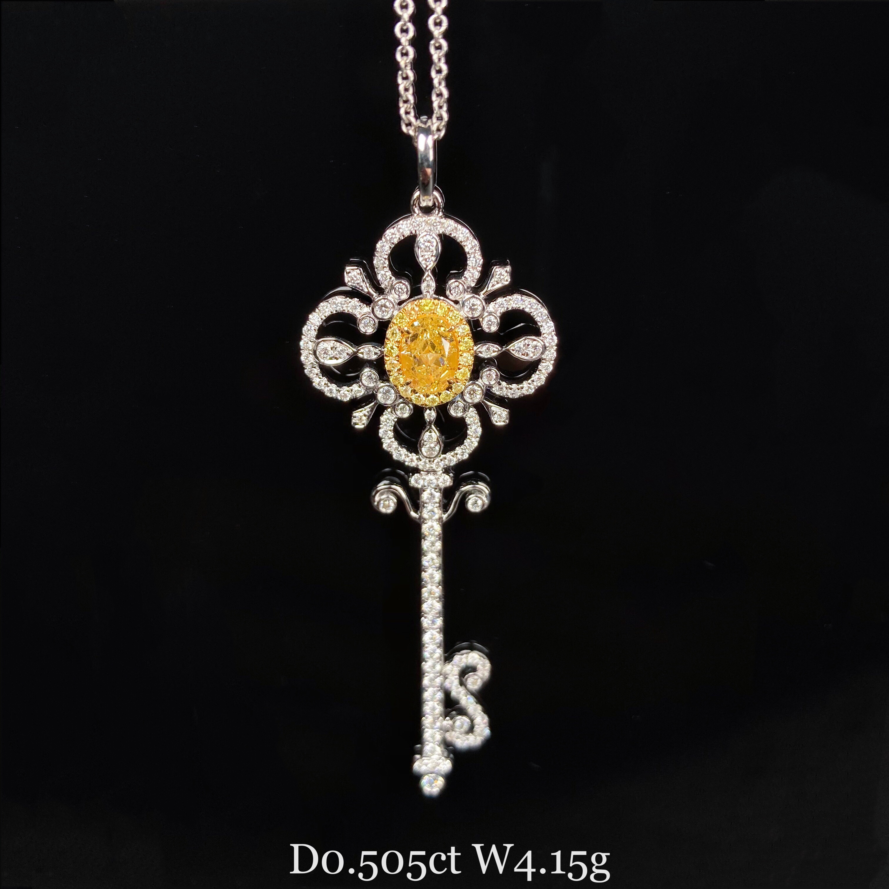 0.5ct cushion diamond pendant