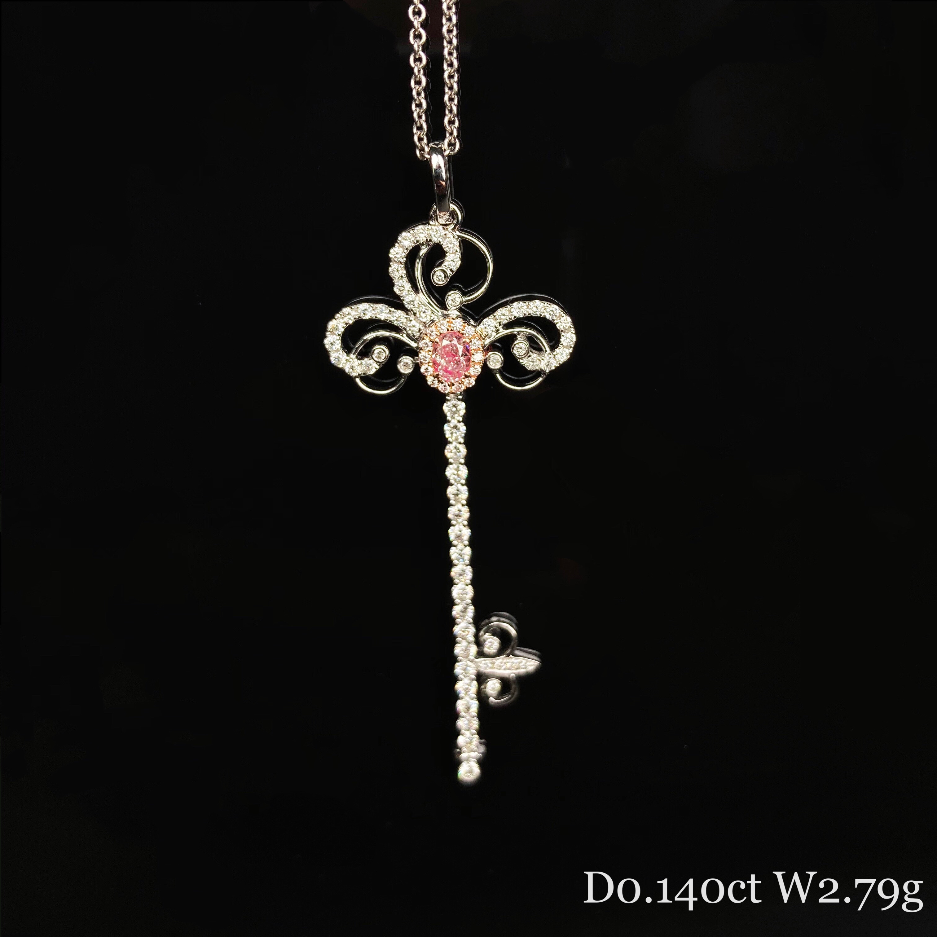 0.15ct cushion diamond pendant