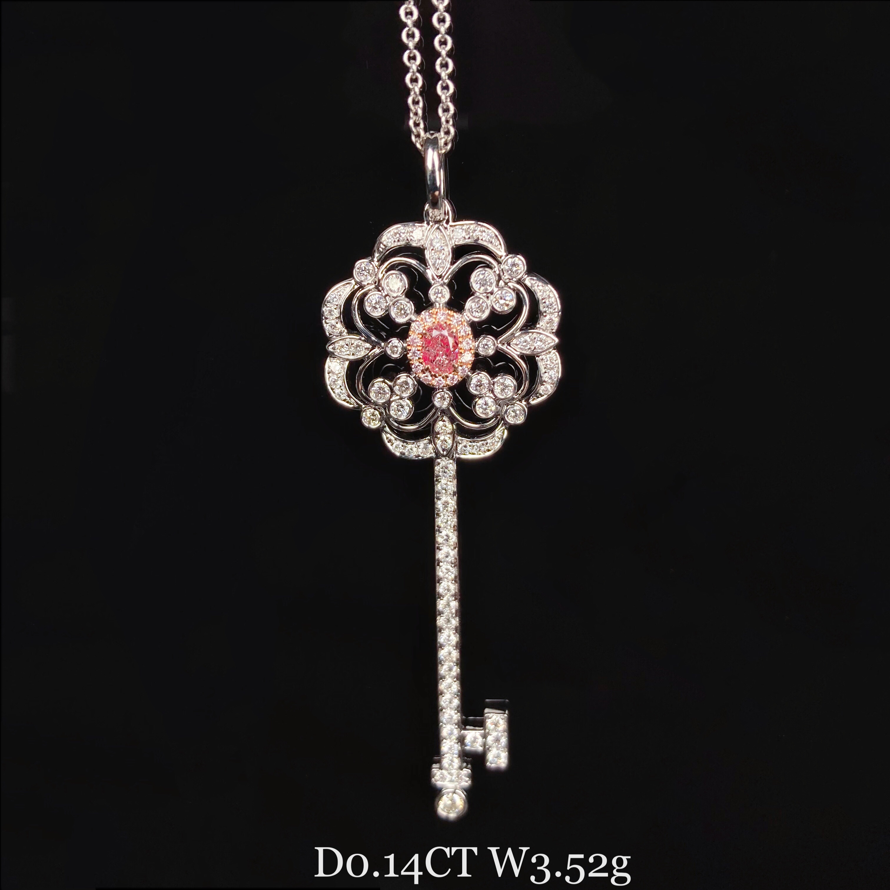 0.15ct oval diamond pendant