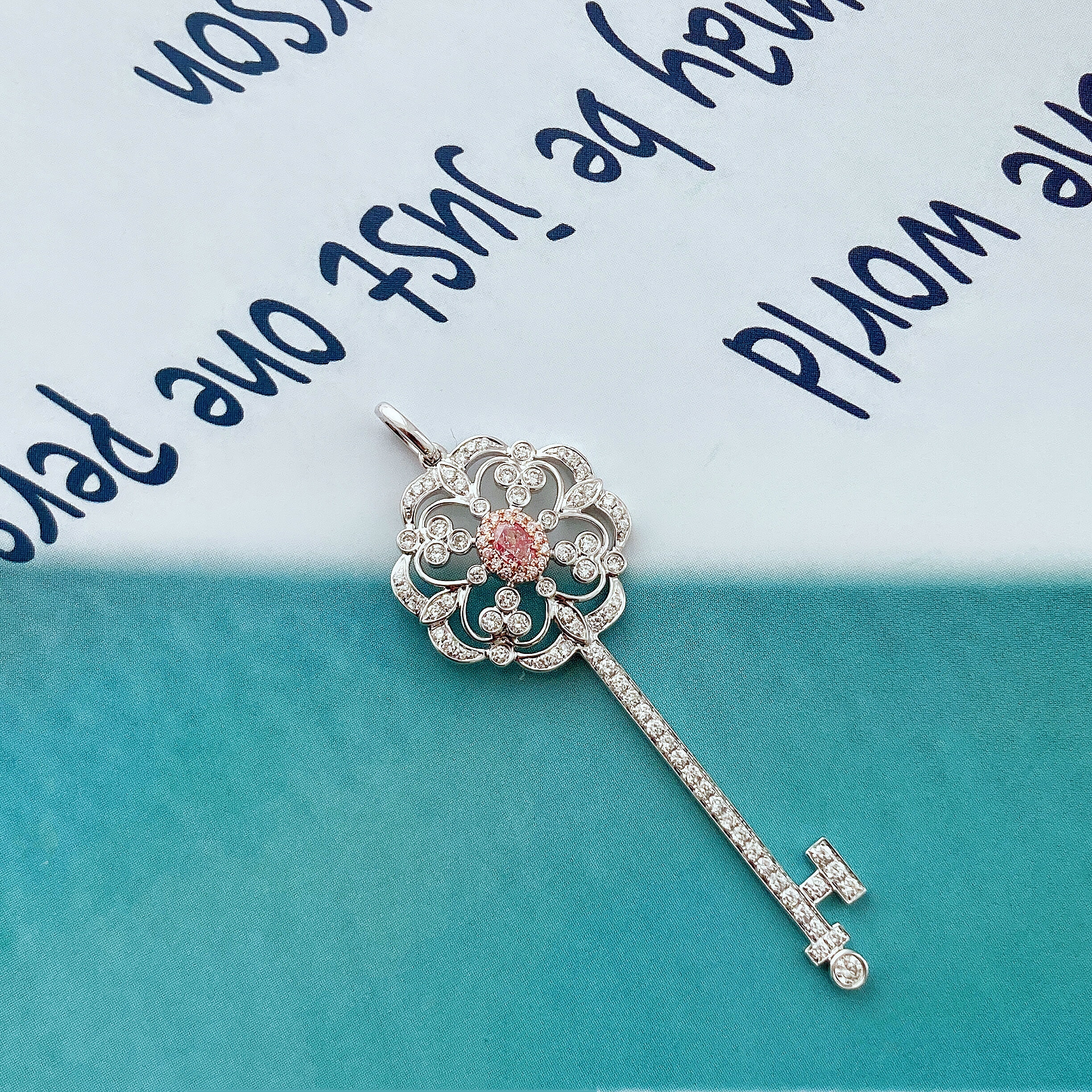 0.15ct oval diamond pendant