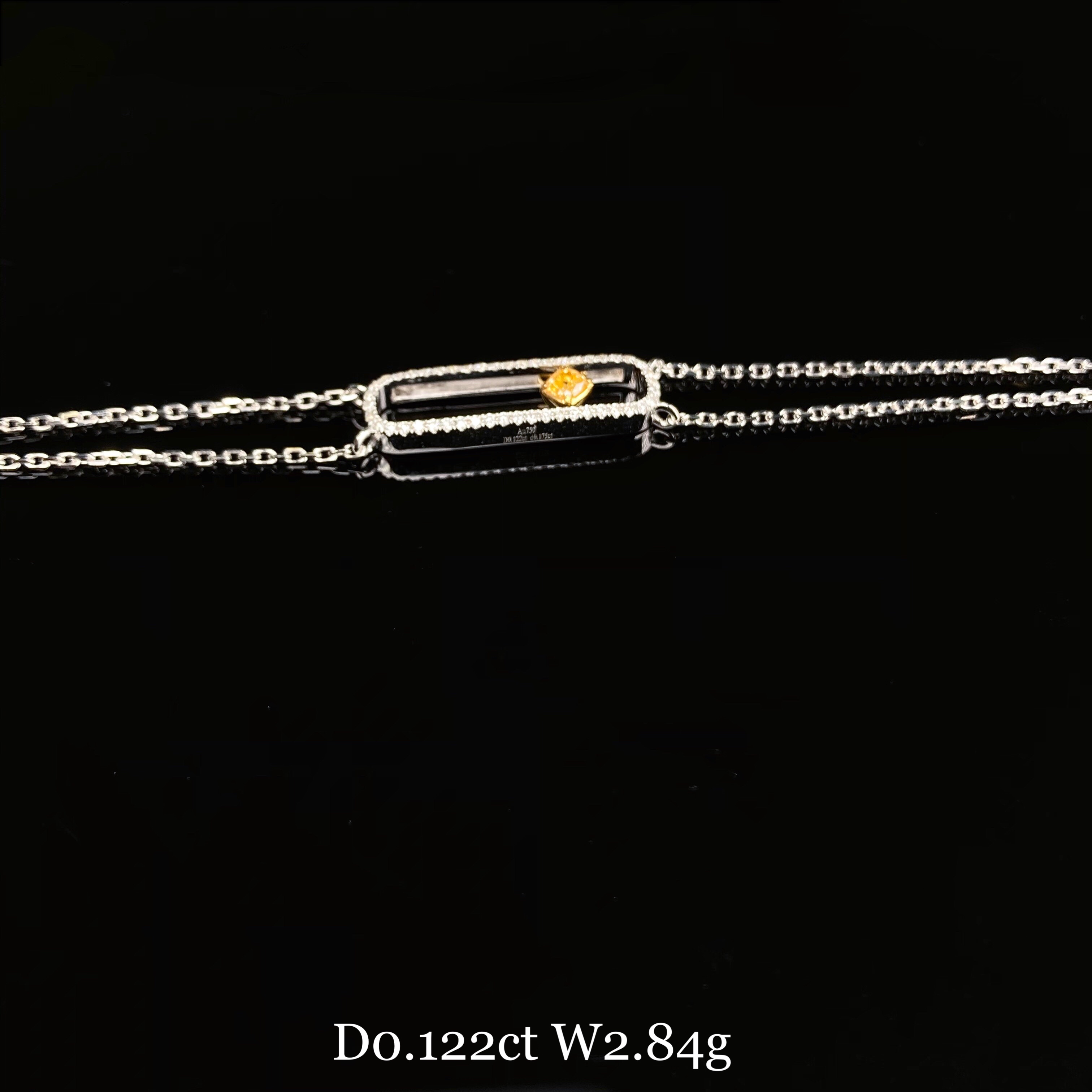 0.12ct cushion diamond bracelet
