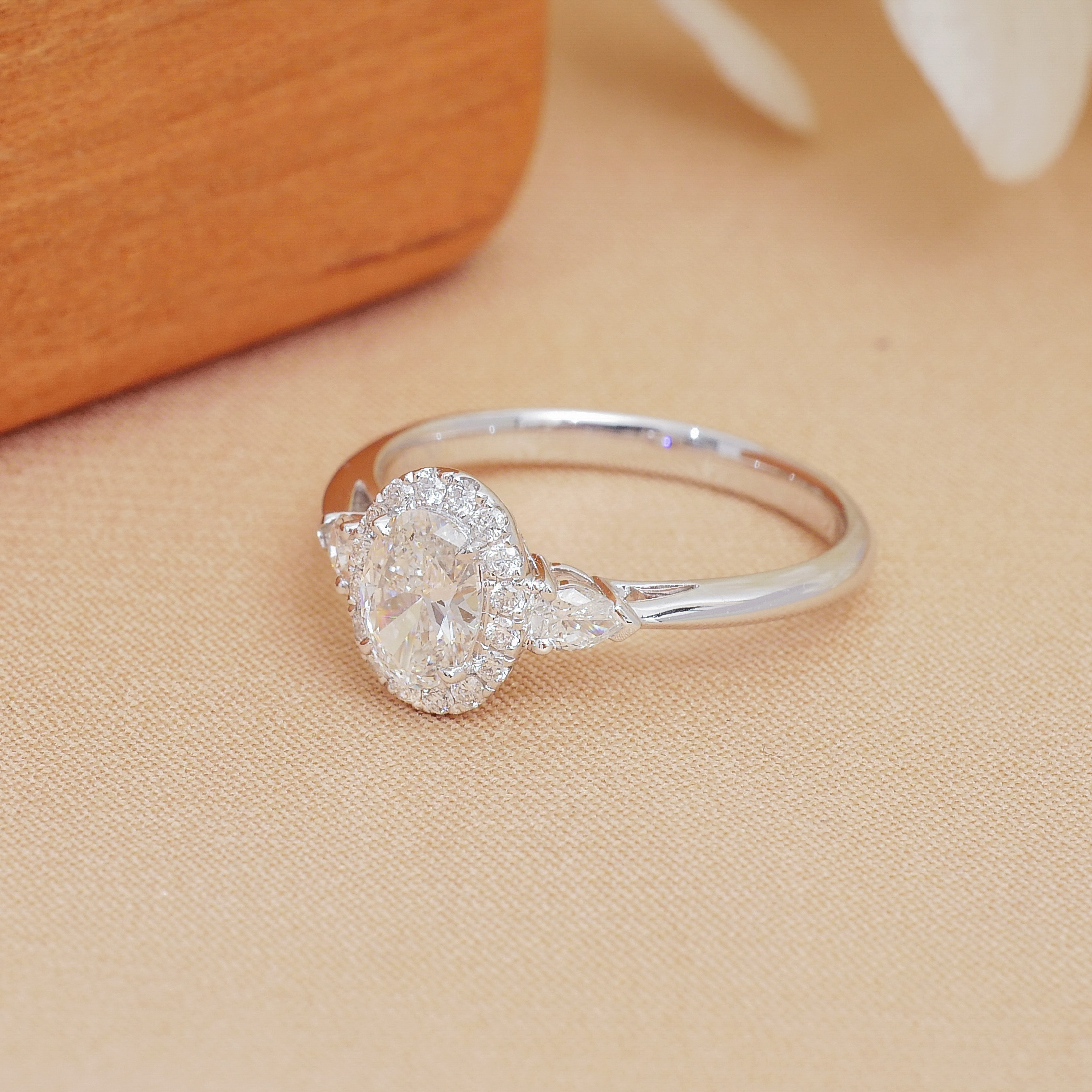 0.7ct Oval Lab Diamond Ring
