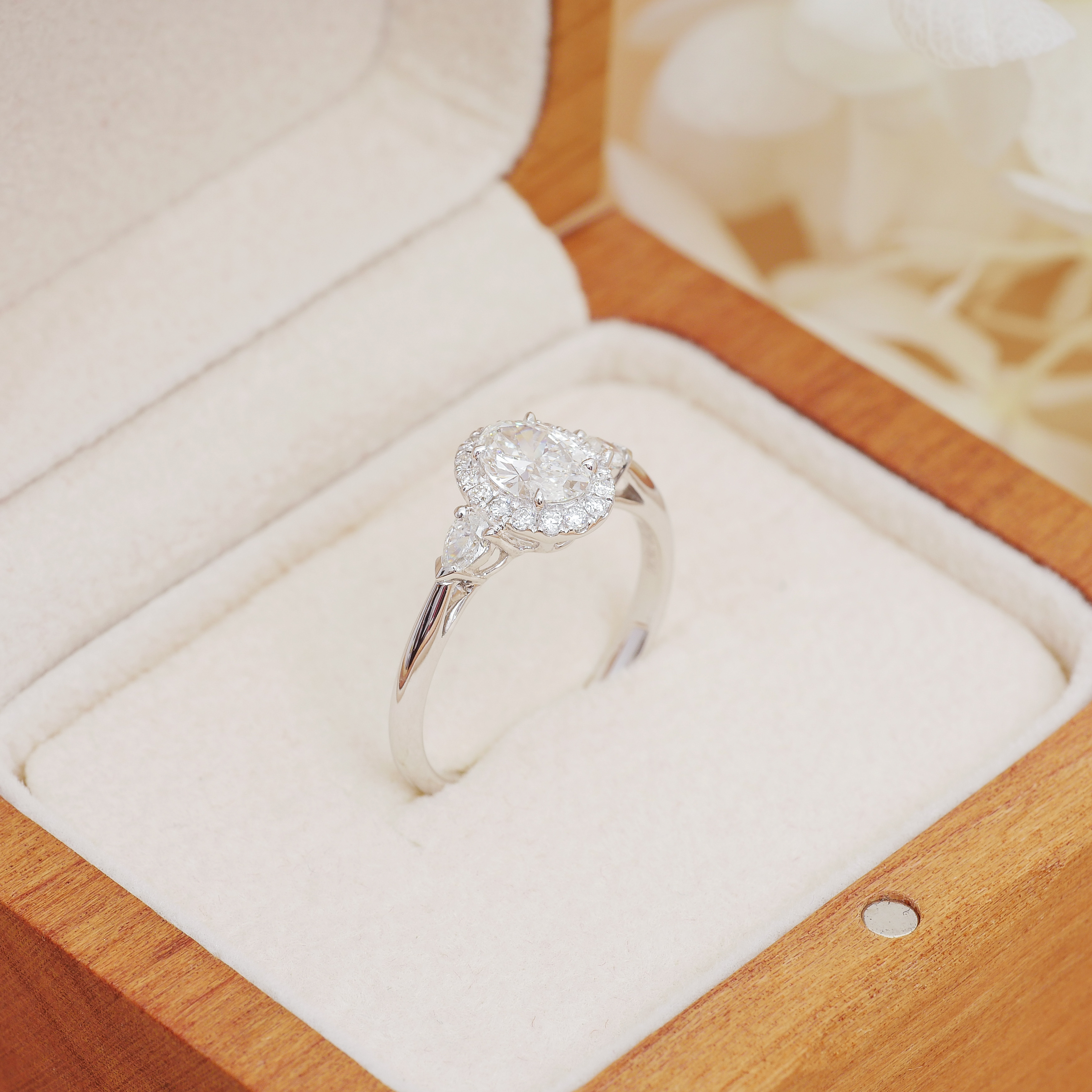 0.7ct Oval Lab Diamond Ring