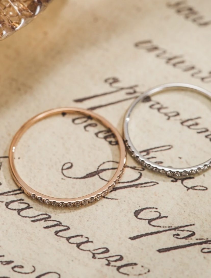 0.27 Carats (cctw) Diamond Wedding Band.