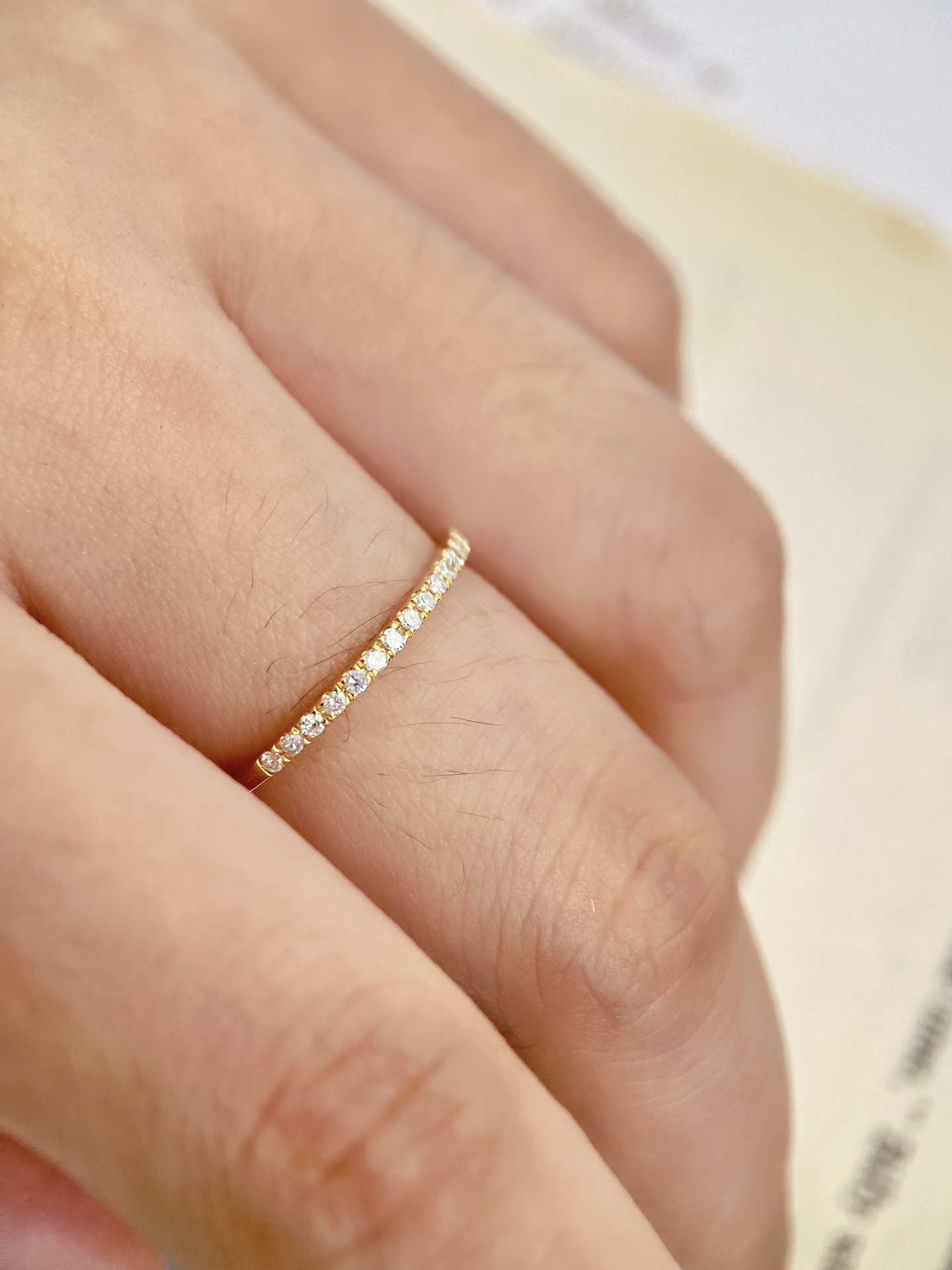 0.27 Carats (cctw) Diamond Wedding Band.