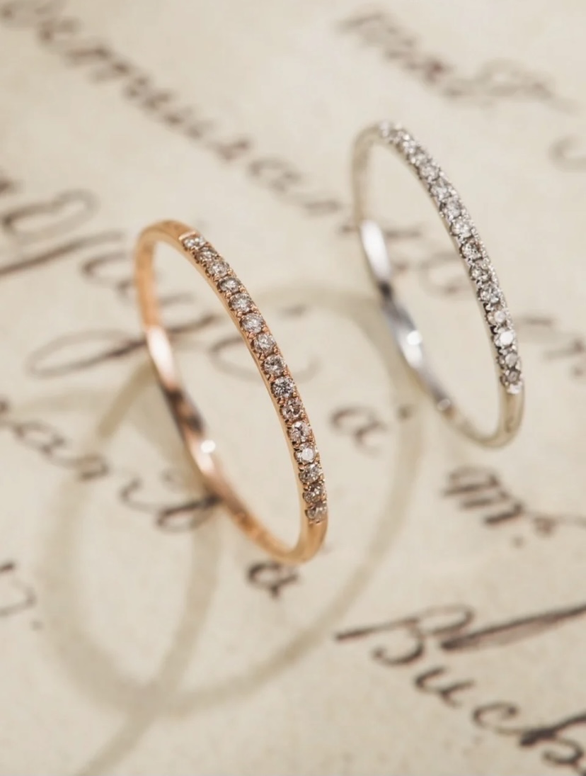 0.27 Carats (cctw) Diamond Wedding Band.