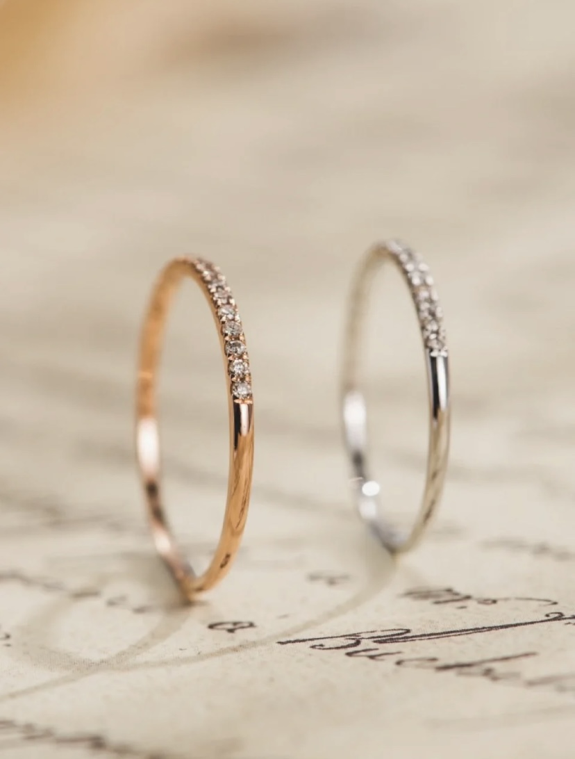 0.27 Carats (cctw) Diamond Wedding Band.