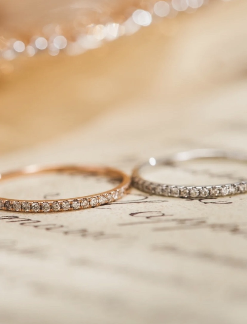 0.27 Carats (cctw) Diamond Wedding Band.