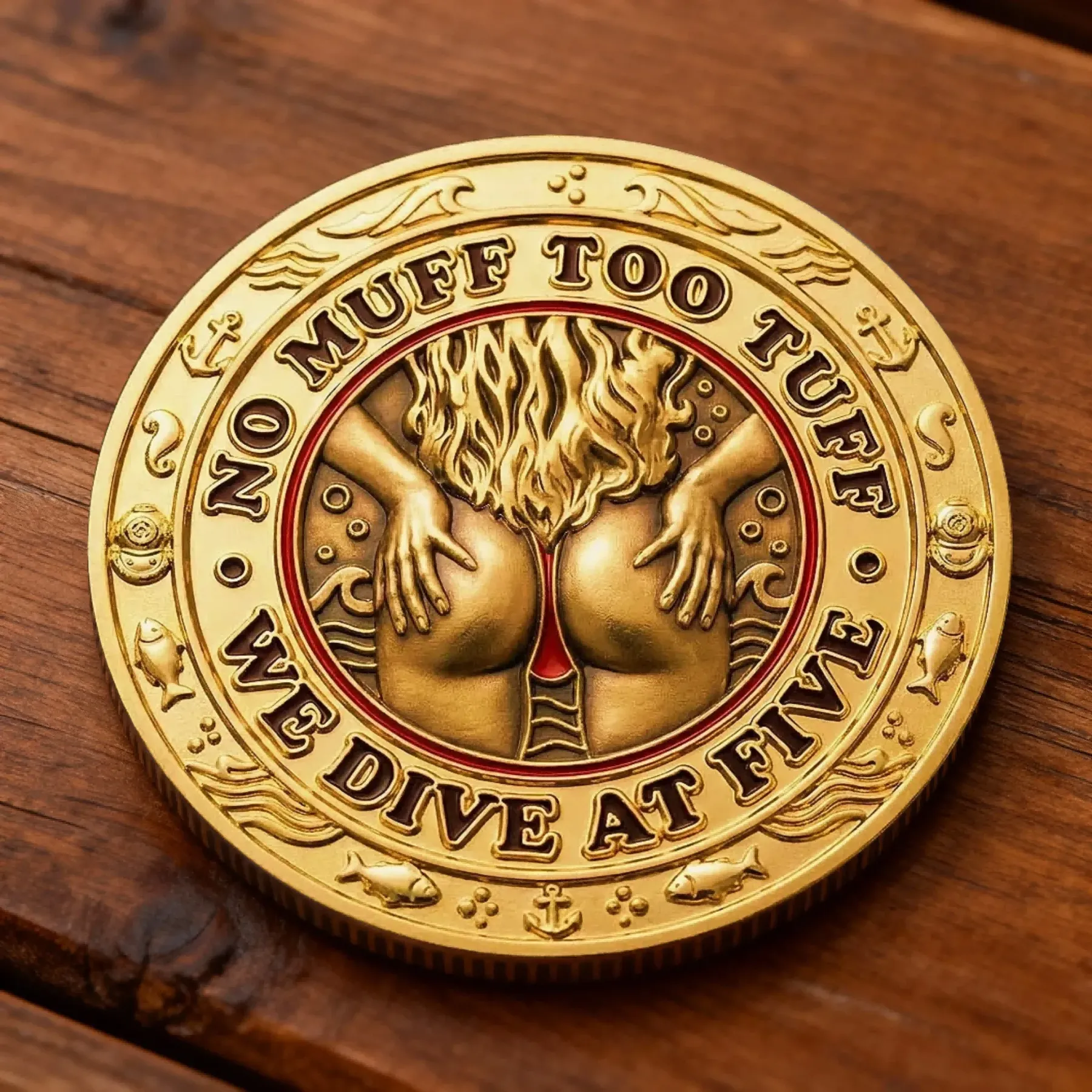 🏴‍☠️ “Muff Diving School – Since ’69” Commemorative Challenge Coin
