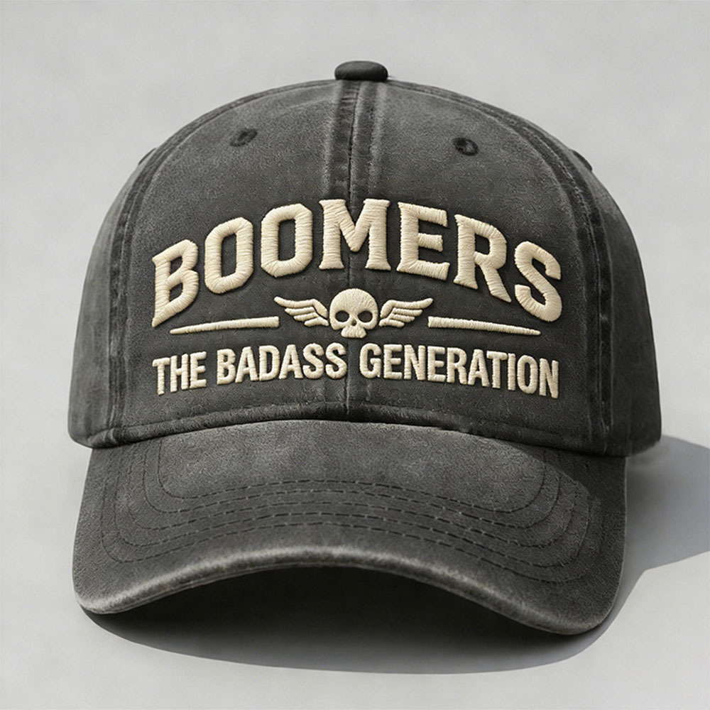 Boomers The Badass Generation Embroidery Cap