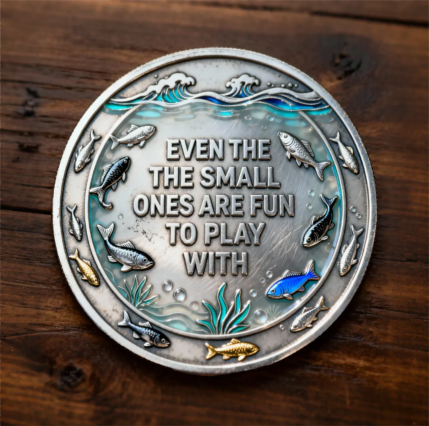 🎣 “Fishing Is Like Boobs” Double-Sided Commemorative Coin 🐟