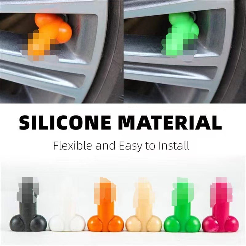 💥Highly recommended🤣Funny Glow in The Dark Prank Valve Stem Caps Prank