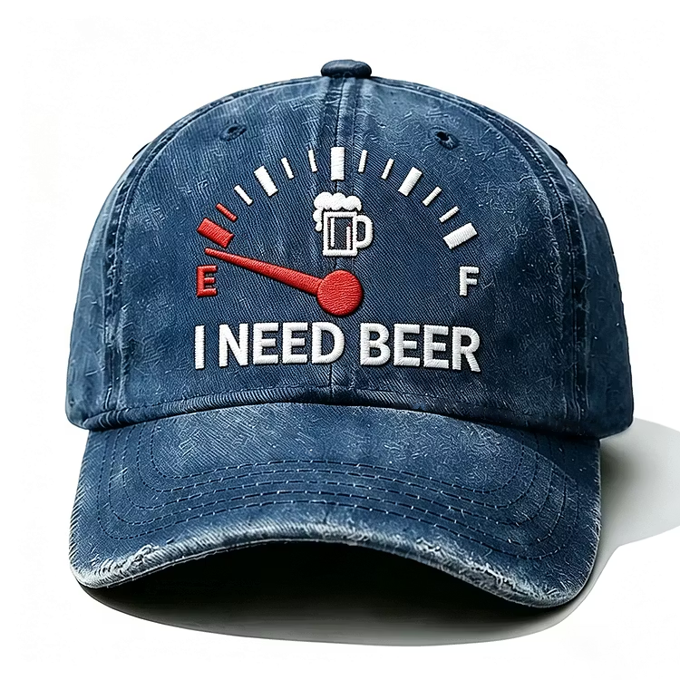 I Need Beer Embroidery Cap