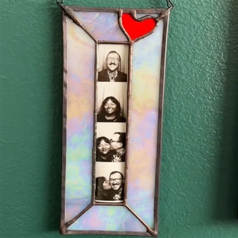 ✨Handmade Stained Glass Photobooth Frame