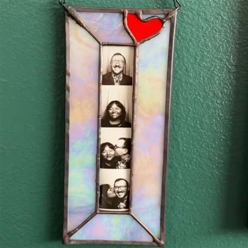 ✨Handmade Stained Glass Photobooth Frame