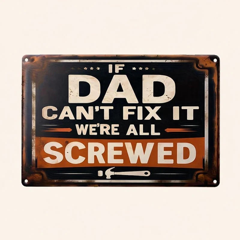🔥Last Day 49% OFF - 🛠️If Mike Can't Fix It, We're All Screwed Metal Sign
