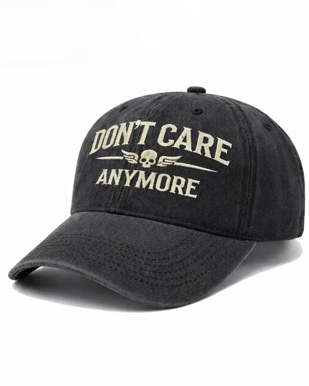 Don't Care Anymore Embroidery Cap