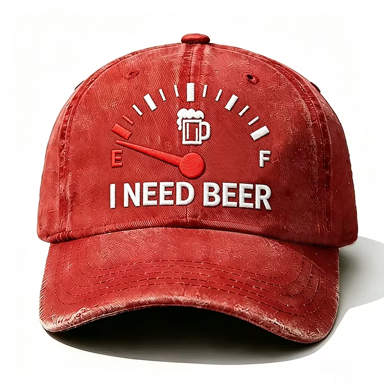I Need Beer Embroidery Cap