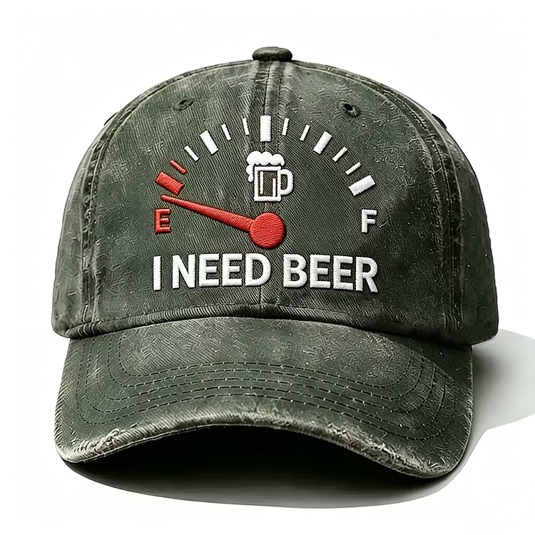 I Need Beer Embroidery Cap