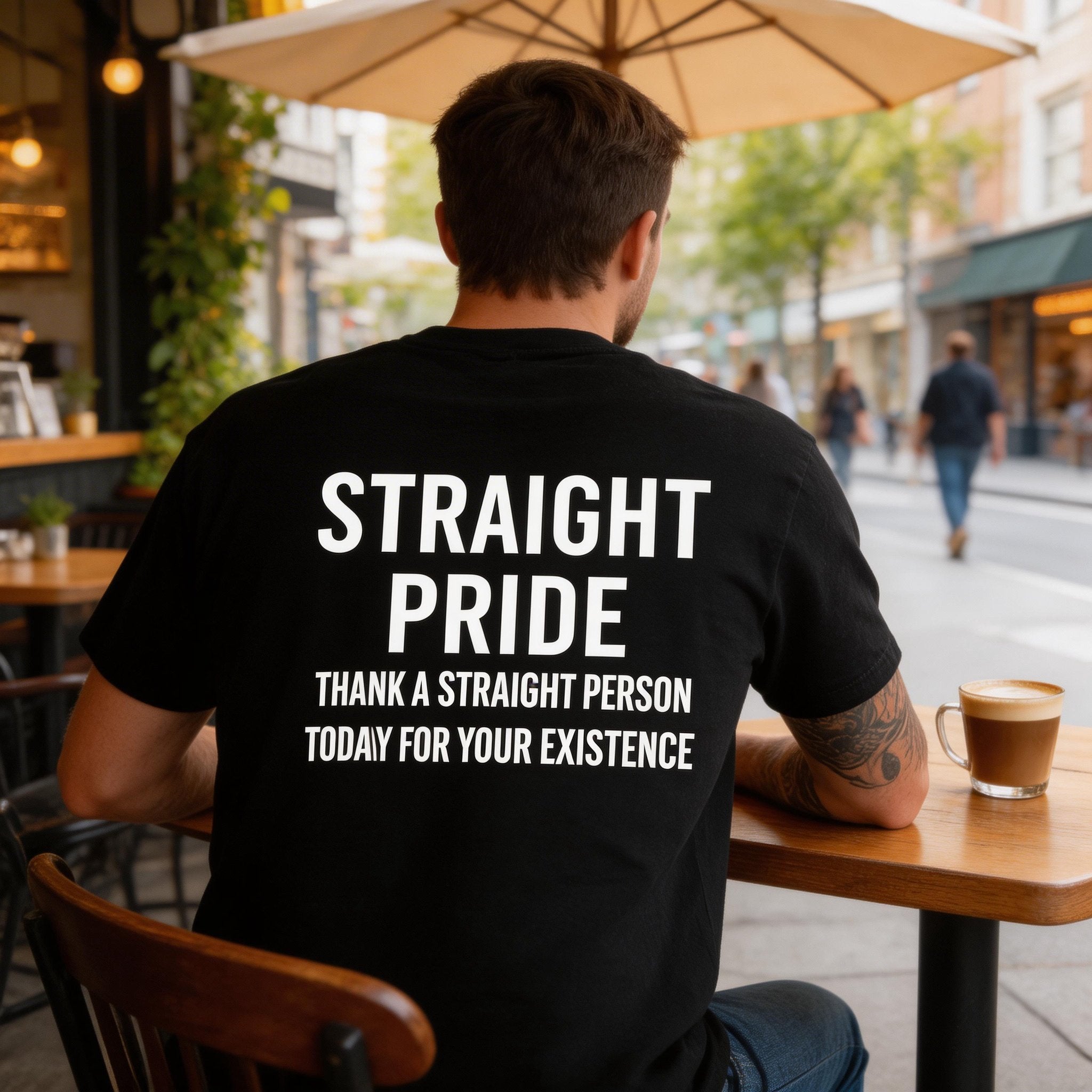 👕😄 Straight Pride Graphic Tee – Funny Unisex Cotton T-Shirt