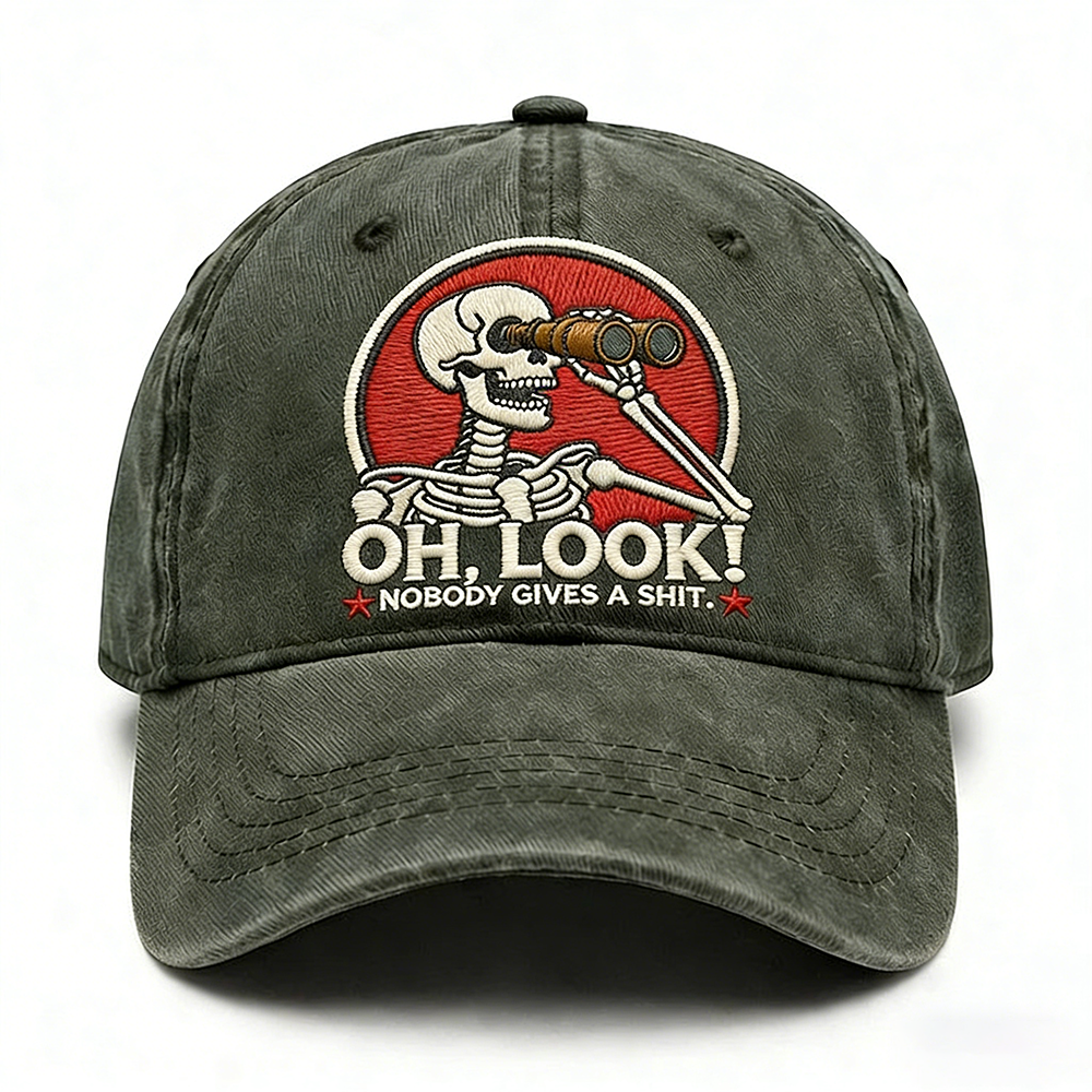 Oh Look Nobody Gives A Sh*t Embroidery Cap