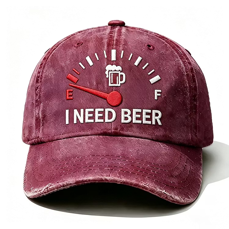 I Need Beer Embroidery Cap