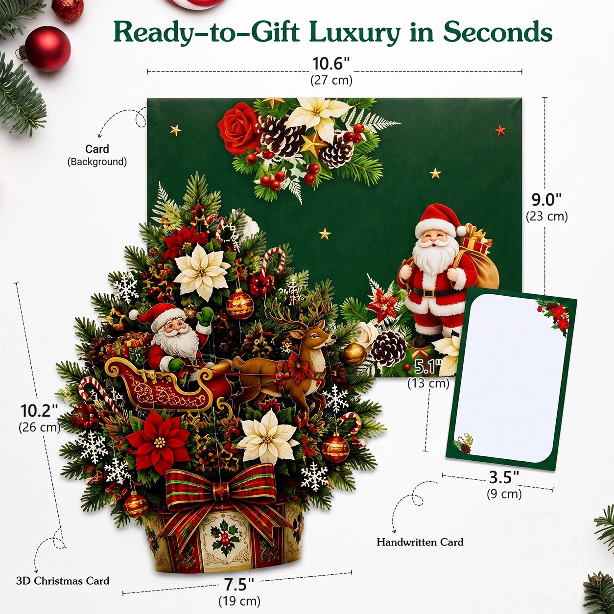 Pop Up Christmas Card Dimensions
