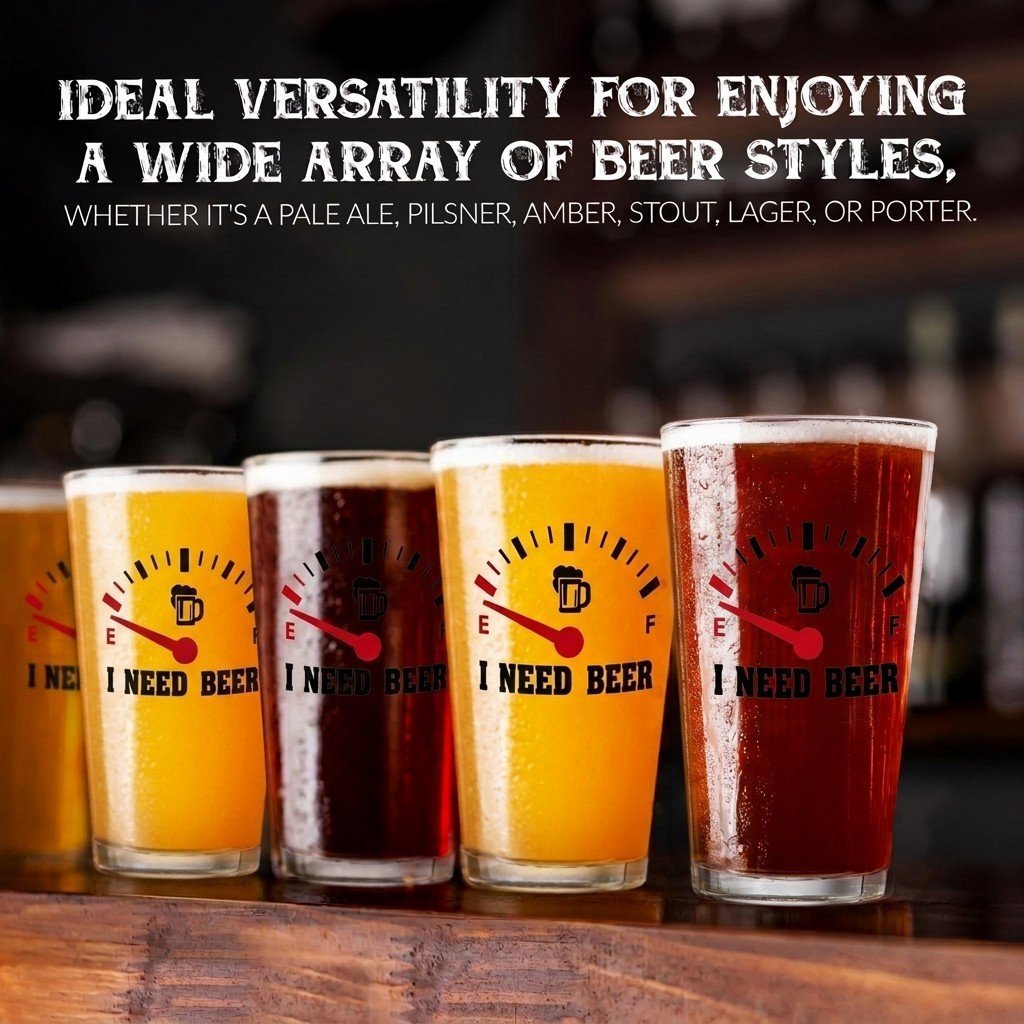 ✨LIMITED-TIME OFFER · SAVE 49%🍺“I Need Beer” Engraved Pint Glass🍻