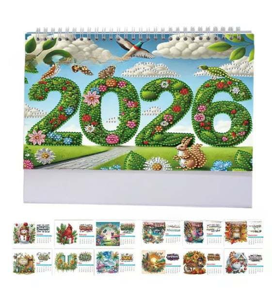 💎2026 DIY Diamond Painting Desk Calendar🗓️