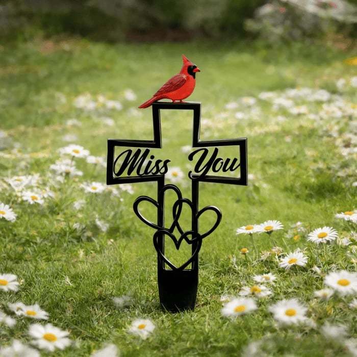 🐦LAST DAY 49% OFF -💖Metal Cemetery Memorial Plaque for Remembrance✝️