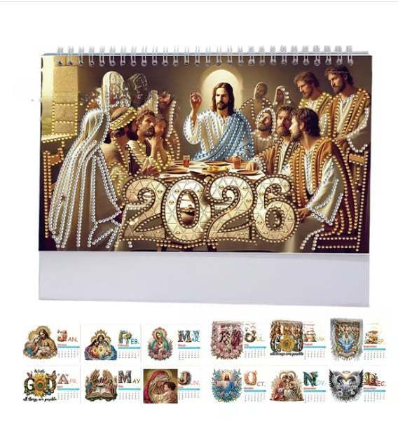 💎2026 DIY Diamond Painting Desk Calendar🗓️