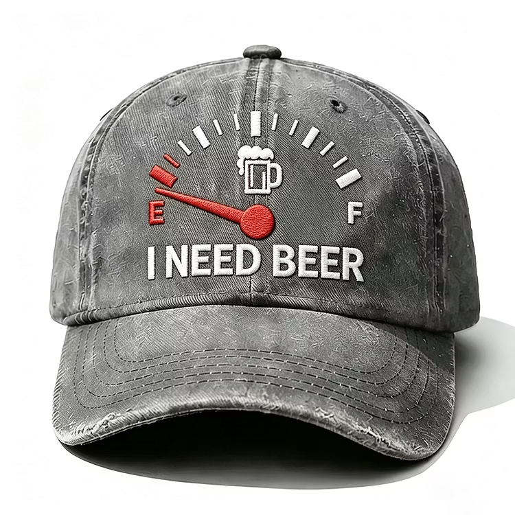 I Need Beer Embroidery Cap