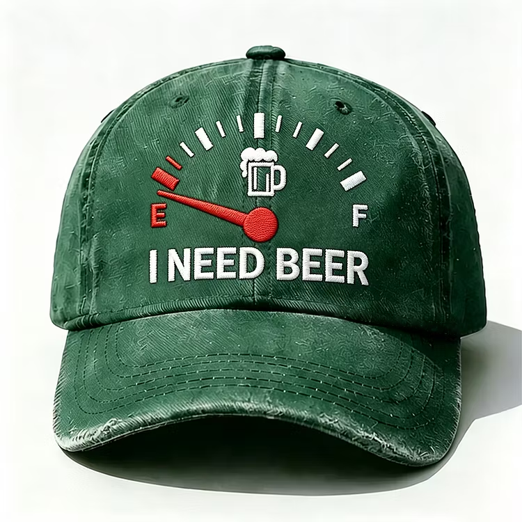 I Need Beer Embroidery Cap