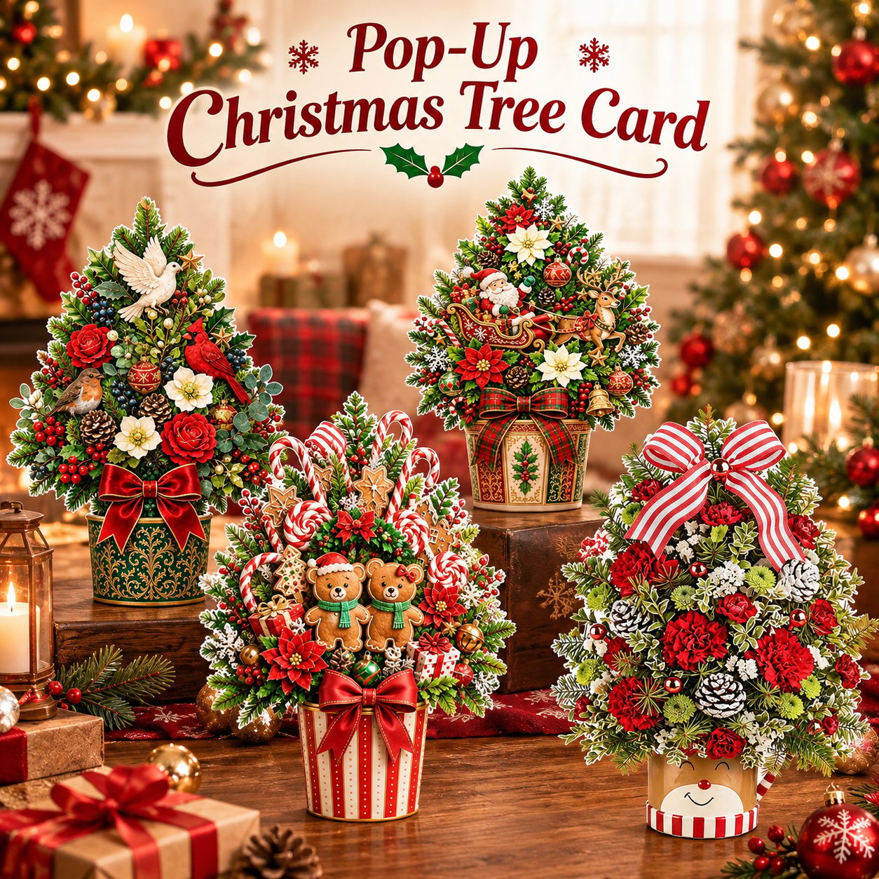 Pop Up Christmas Tree Card Styles