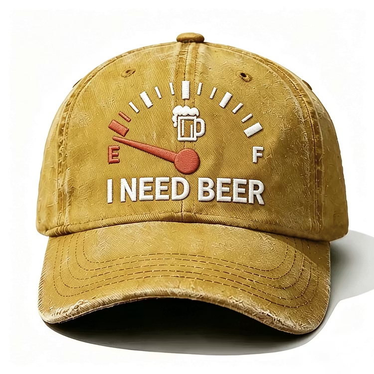 I Need Beer Embroidery Cap