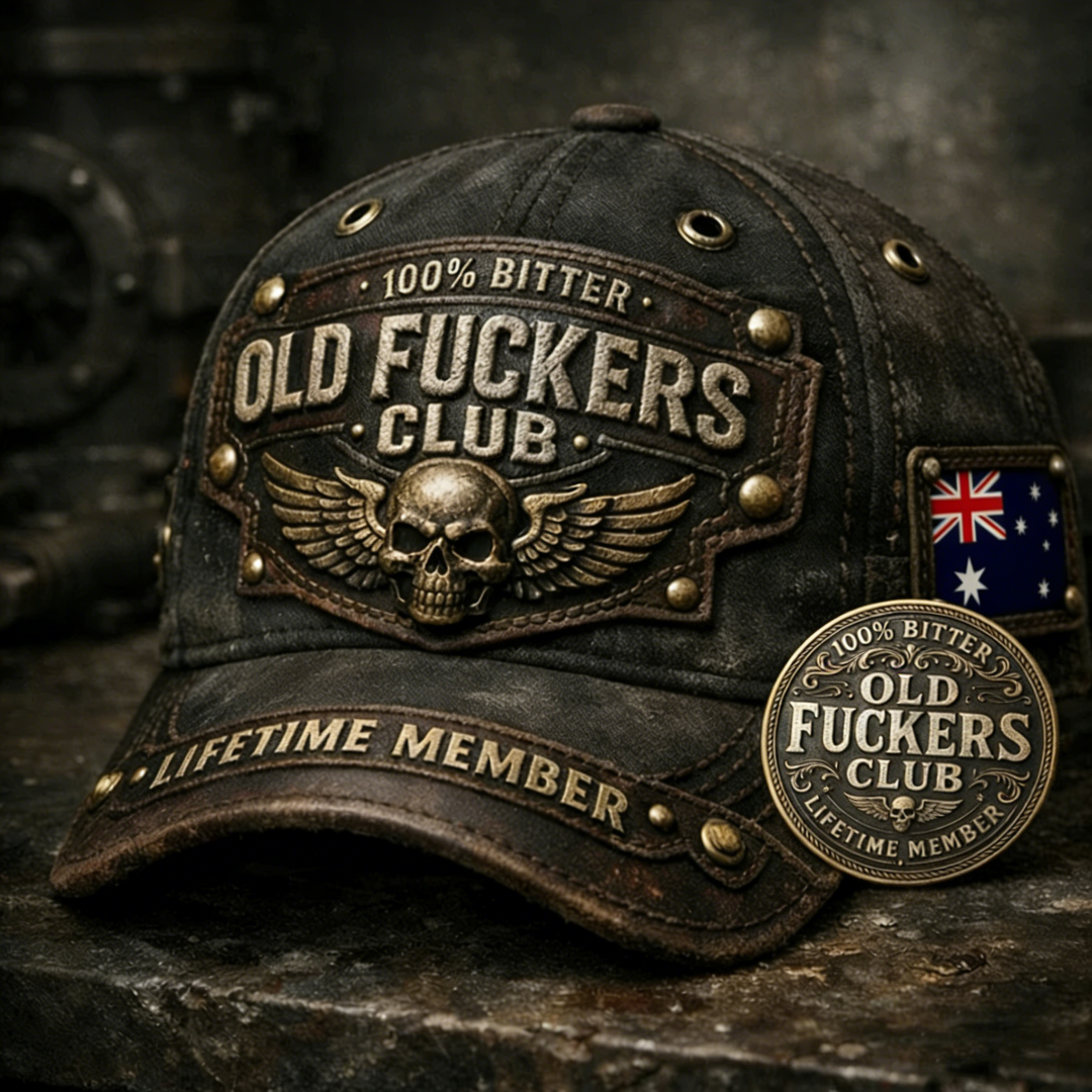 Old Fuckers Club-Vintage Baseball Cap