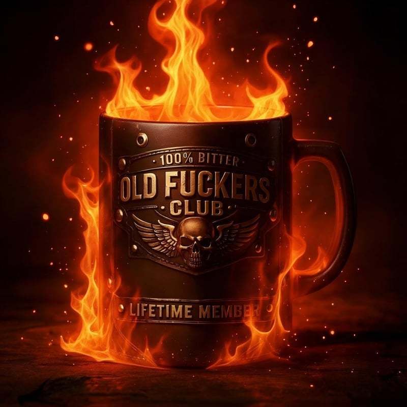 ☕ OLD FUCKERS CLUB™ Mug - 100% Bitter, Always Real. Lifetime Member. 😎💀