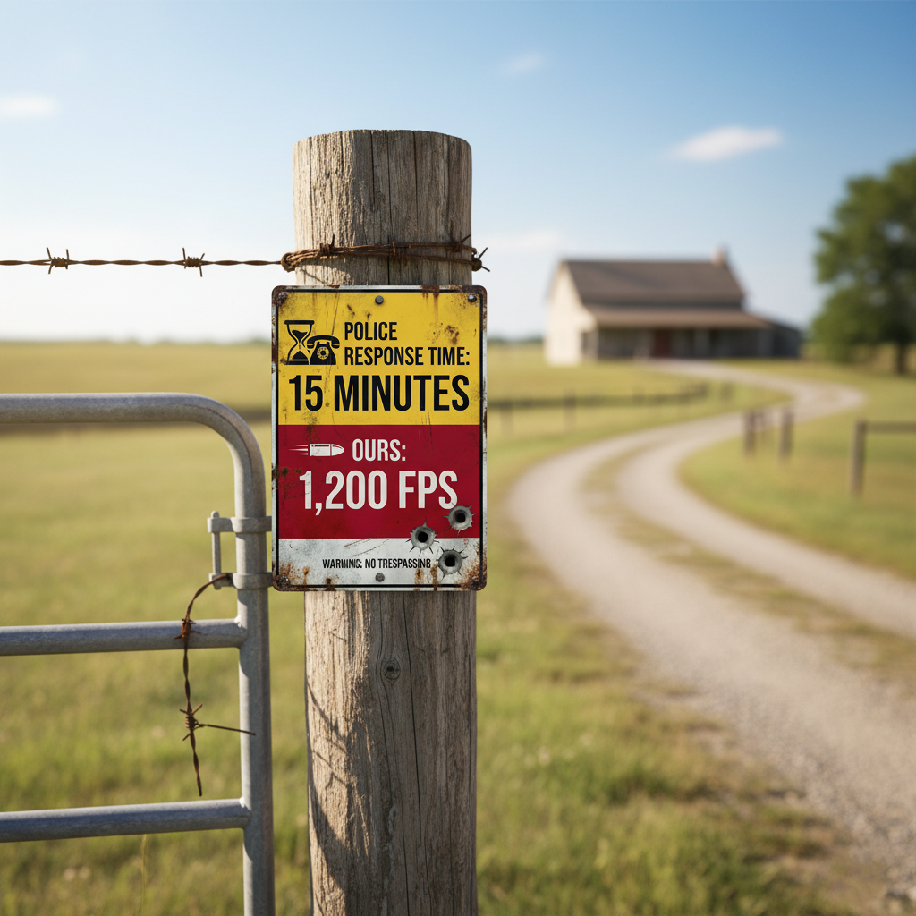 The 1,200 FPS Warning | Ultimate Response Time Metal Sign (Funny No Trespassing Sign)