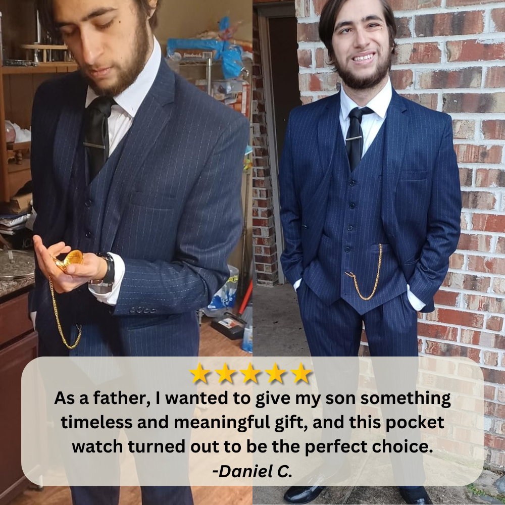 To My Son / From Dad - Luxury Vintage Pocket Watch Gift 