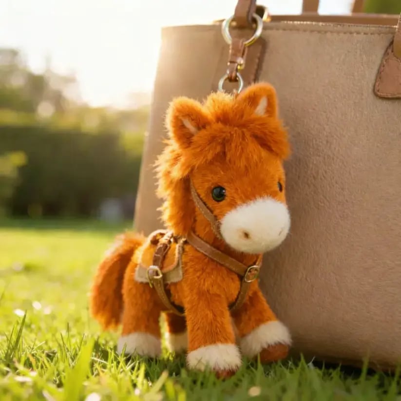 🔥Last Day 49% OFF - 🔥🐎Ponytata Plush Pony Bag Charm and Keychain🎨