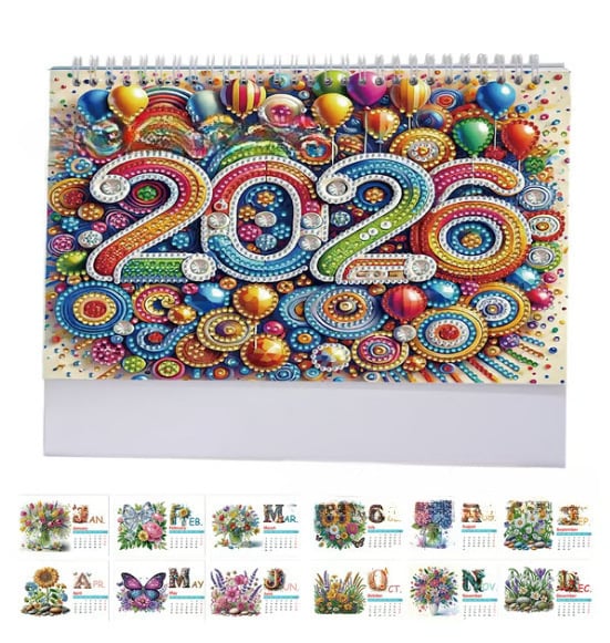 💎2026 DIY Diamond Painting Desk Calendar🗓️