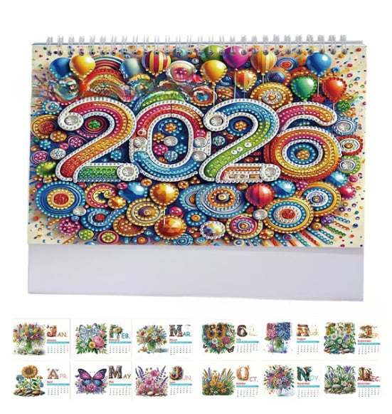💎2026 DIY Diamond Painting Desk Calendar🗓️