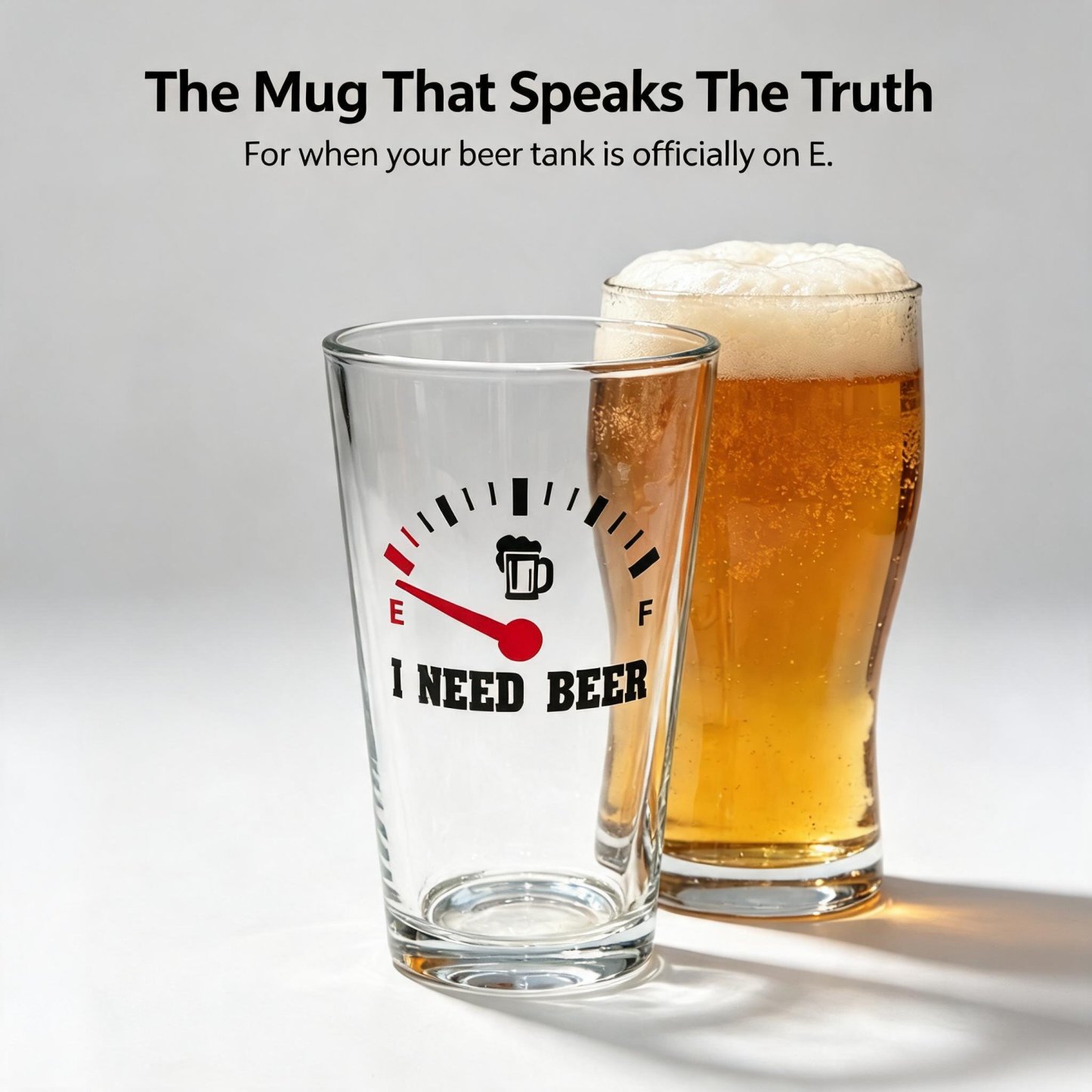 ✨LIMITED-TIME OFFER · SAVE 49%🍺“I Need Beer” Engraved Pint Glass🍻