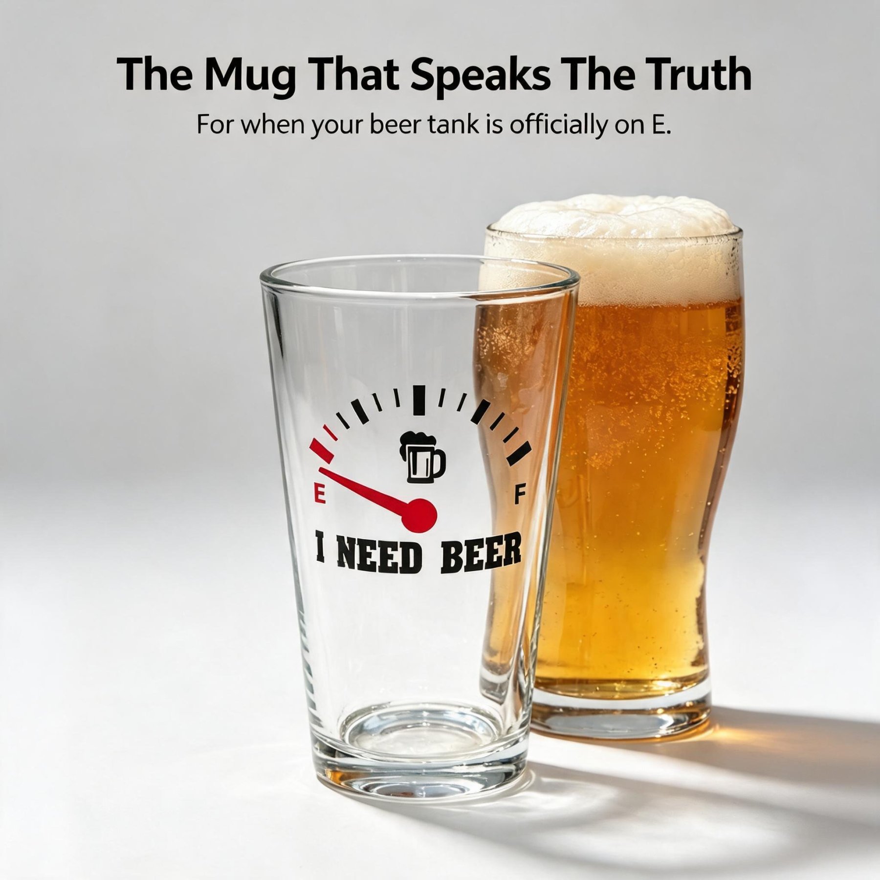 ✨LIMITED-TIME OFFER · SAVE 49%🍺“I Need Beer” Engraved Pint Glass🍻