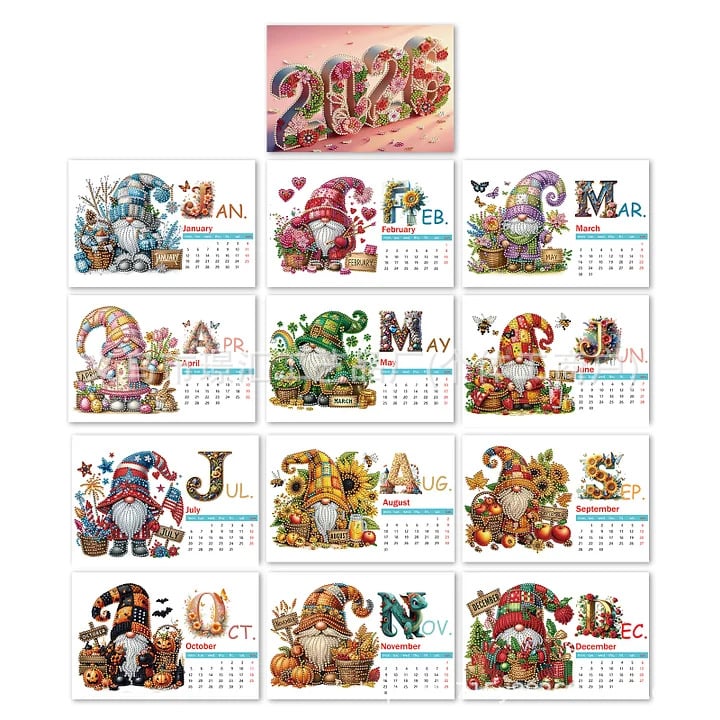 💎2026 DIY Diamond Painting Desk Calendar🗓️