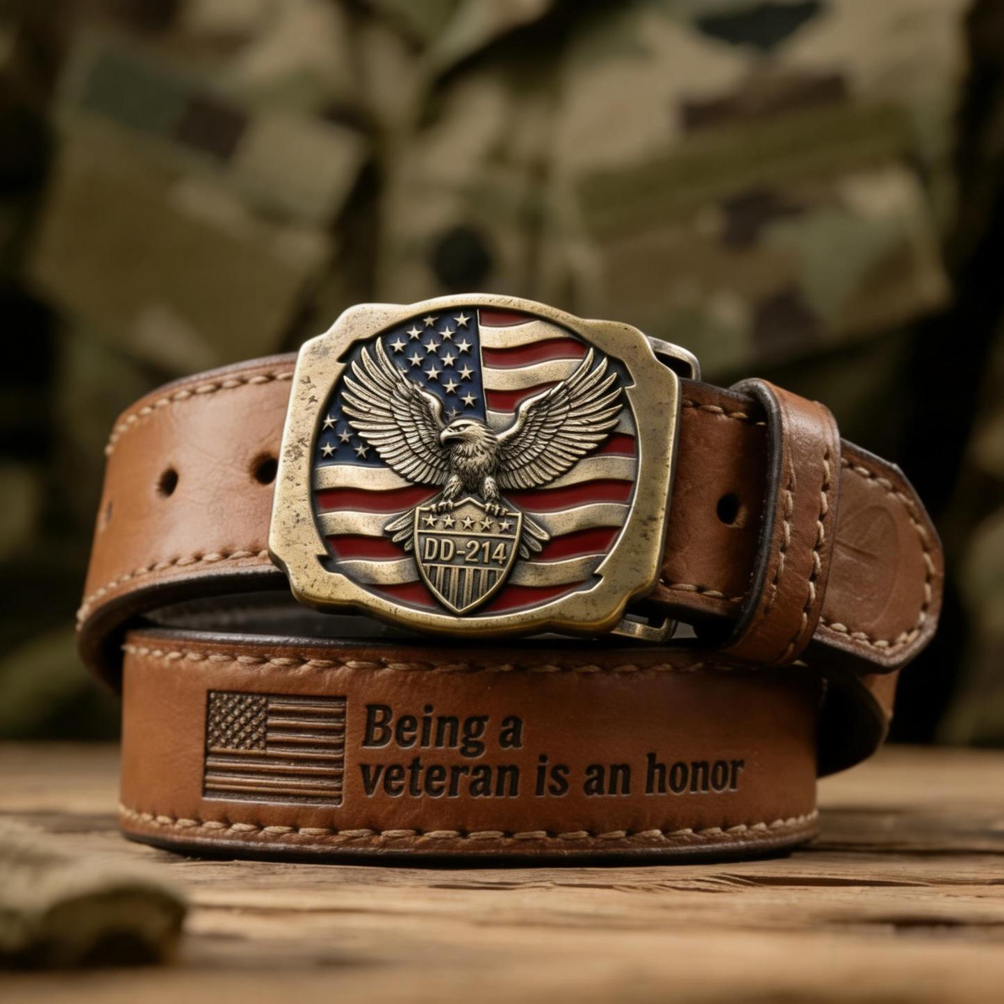 DD-214 Veteran Commemorative Belt