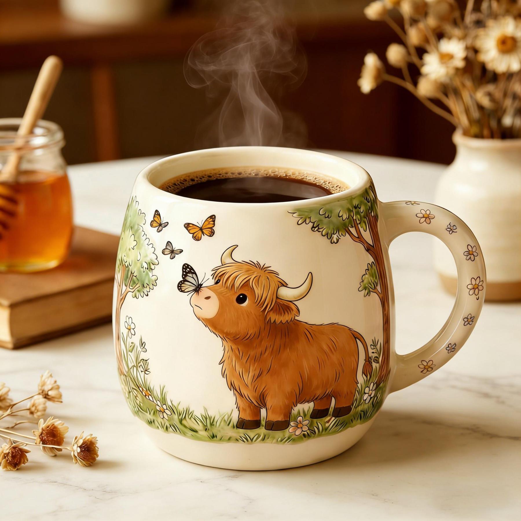 🐮Cute Highland Cow Mug